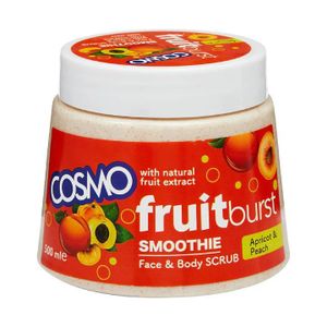 Cosmo مقشر للوجه والجسم بفرُوت بيرست سموذي بالمشمش والخوخ – 500 مل