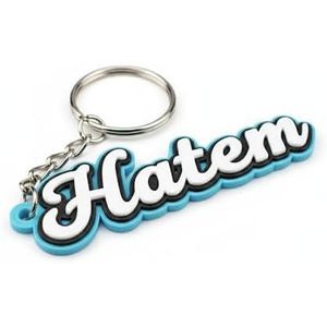 سلسلة مفاتيح باسم حاتم - سلسلة مفاتيح شخصية "حاتم" هدية شخصية للأصدقاء والعائلة والعشاق وأفضل صديق في عيد الميلاد والذكرى السنوية والتخرج والكريسماس وعيد الحب والمجوهرات التذكارية