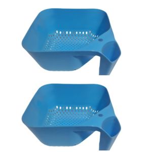 مصفي للخضار من الإستانلس ستيل عدد 2 قطعه