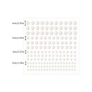 Self Adhesive White Pearl Stickers for Face, Nails, and Hair – Various Sizes