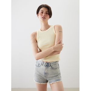 LC Waikiki Crew Neck Rhinestone Embellished Women's Tank Top