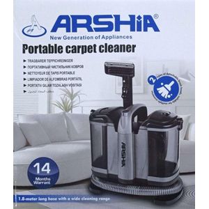 Arshia جهاز تنظيف  سجاد ومفروشات محمول/خرطوم 1.8 متر/خزان مياه 1 لتر/500 واط (AS2504-618)