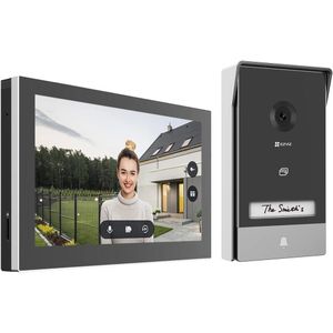 EZVIZ 2K Video Doorbell with Camera, Door Intercom with 7 Inch Colour Touch Screen, Person Detection and Two-Way Audio, Intercom with Door Opener, Supports Dual Band Wi-Fi, HP7