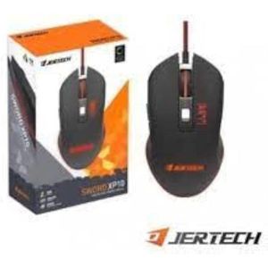 Jertech Wired RGB Gaming Mouse - Black with Adjustable Multi-Color LED & Up to 3200 DPI