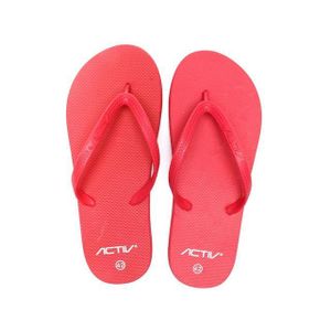 Activ Rubber Thong Slip On Slipper - Red