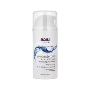 Now Food  Solutions Progesterone from Wild Yam, Skin Balancing Cream,(85 g)