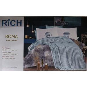 Coverlet Set 6 PCs Rich Roma I HOME - Cotton 100%