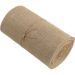 Jute Table Runner Roll 30 cm x 15 m, Jute Table Runner, Jute Ribbon, Jute Fabric for Crafts for Rustic Decoration, Wedding, Party