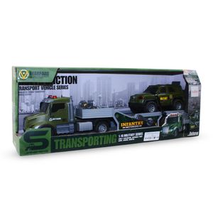 Military Transport Truck & Vehicle Playset 1:16 with Light & Sound