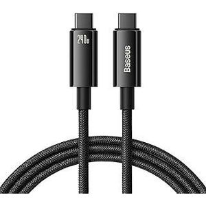 Baseus Tungsten Gold Fast Charging Data Cable Type-C To Type-C (240W - 2m) - Black