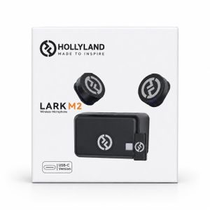  Lark M2 Wireless Lavalier Microphone for iPhone/Android/Camera/PC/Laptop, Noise Cancellation, 30H Battery for Video Recording, Streaming