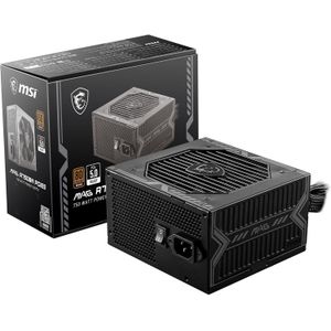 Msi MAG A750BN PCIE 5 Gaming Power Supply - PCIE 5.0 Ready - 80 Plus BronzeCertified 750w - Compact Size - ATX PSU