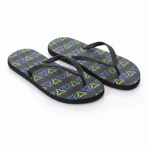 Activ Black Slip On Self Pattern Flip Flop