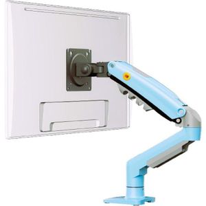 F80 Multi-Color Monitor Arm with Flexible Gas Spring Body, Desktop Mount, 17" to 30" (Green)