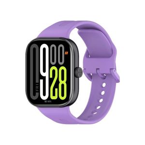 سوار ساعة أنيق من السيليكون الناعم لساعة شاومي ريدمي 4/5 الذكية، سوار معصم رياضي (بنفسجي فاتح)