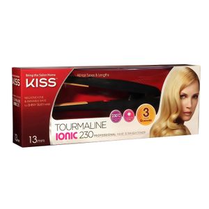 Kiss Tourmaline Ionic 230, Professional Hair Straightener, 13mm Plates