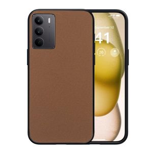 متوافق مع هاتف Realme C75، جراب حماية مزدوج الطبقات شديد التحمل للهاتف، مقاوم للصدمات، متين، ذو سطح مانع للانزلاق - بني