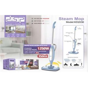 Dsp ممسحة بخارية 10 في 1 طراز KD2036 جهاز تنظيف أرضيات بالبخار مع ملحقات، 1250 واط