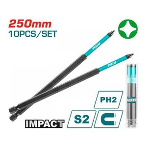TOTAL Impact screwdriver bit PH2 250mm  (TACIM16PH2103)