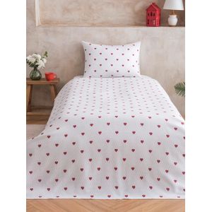 LC Waikiki Heart Patterned Single Pique Bedspread Set