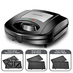 Black + Decker Sandwich Maker, 1400 Watt, Black - TS4080-B5, Best price in  Egypt