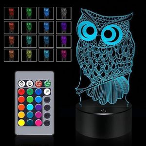 General  3D Night Light, 16 Colour Changing LED Lamp with Remote Control, Illuminated Base – Decorative LED Platform