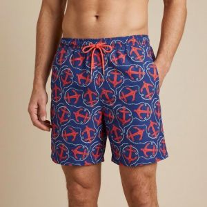Men's printed swimsuit - Navy