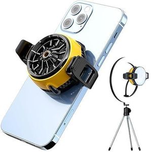 Mobile Cooler - Semiconductor Cooling Fan with Back Clip for Gaming/TikTok Live Streaming and Vlogging, Supports Smartphones