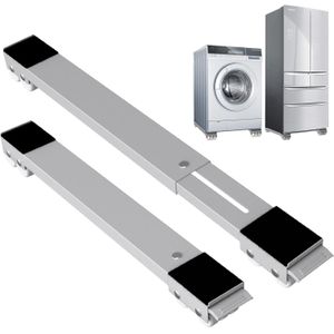 Furniture Dolly, Adjustable Mobile Roller, Heavy Duty Appliance Dolly Cart, Furniture Mover Mobile Base for Washing Machines, Refrigerators, Dryers, Dishwashers and Heavy Objects (Grey)