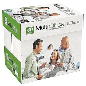 Multi Office كرتونة ورق مالتي اوفيس  80 جرام A4 عالي الجوده للطباعة والتصوير - 5 رزمة