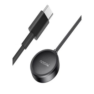 Yesido Magnetic Watch Charger for Samsung Type C Black-CA162