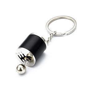 ARUZEN Six Speed Manual Transmission Shift Gear Box Fidget Toy Automotive Part Car Keychain Key Ring Key Chain Ring Keyrings Ideal for Car and Motorbike Multicolour