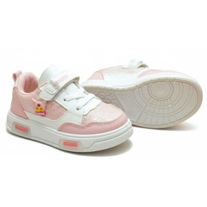 سنيكر أطفالي مريح بتصميم مرح, نعل متين وخفيف مع بطانة مريحة، حزام سهل للارتداء اليومي نعل مضئ 