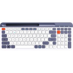 ZeroTech  ZPCK-WLLWK Dual Mode Wireless Keyboard, 2.4G & Bluetooth, ABS Plastic, Rechargeable, Compatible with Windows, iOS, Android, macOS