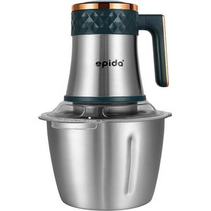 spida Stainless Chopper 3L - 1000W, Sharp Blades and Powerful Performance - Model SPD-8016