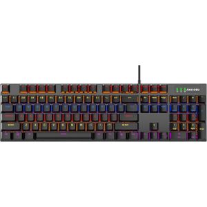 Cougar Mechanical Gaming Keyboard, 104 Keys, RGB Backlit, USB Wired, Cyan Switches