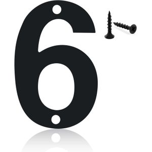 أرقام منزلية عصرية توضع بالخارج على صندوق البريد مصنوعة من المعدن باللون الأسود بحجم 7.6 سم، مثالية لترقيم العنوان على الأبواب أو صناديق البريد أو في الحديقة.تصميم أنيق ومتين مع مسامير للتثبيت وتشكيل