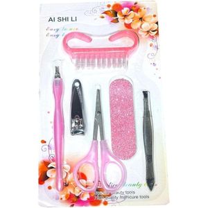 Nail Care Set, 6 Pieces, Assorted Colors