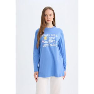 Defacto Regular Fit Cotton Long Sleeve Tunic
