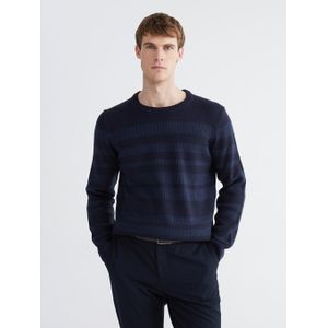 LC Waikiki Crew Neck Striped Men's Knitwear Sweater