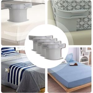 4 قطع من حوامل الملاءات مقاومة للانزلاق