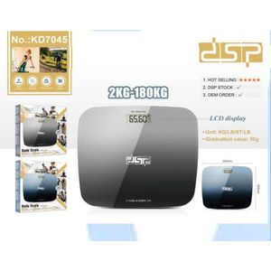 Dsp ميزان حمام زجاجي رقمي - سعة 150 كجم  KD7045
