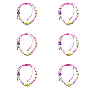 Handmade Colorful Bohemian Beads Anklet Fashion Jewelry for Women, 22121801, 6, Pcs6