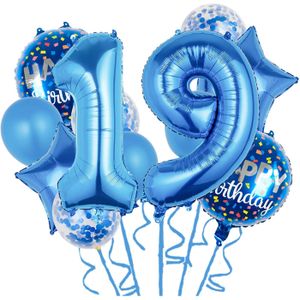 غلوبوس، 11 غلوبوس من الألومنيوم للاحتفال برأس السنة الجديدة في 19 أغسطس لـ suministros of cumpleanos of 19 رأس السنة الجديدة