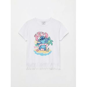 LC Waikiki Stitch Printed Baby Girl's T-Shirt