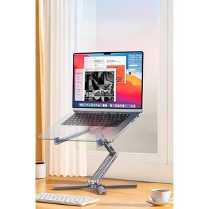 Yesido Laptop Stand Aluminum LP09 Height Adjustable Foldable Notebook Riser for Home/Office/Travel