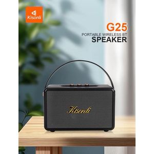 Kisonli G25 Professional Speakers with Custom Logo, Wooden, Bluetooth