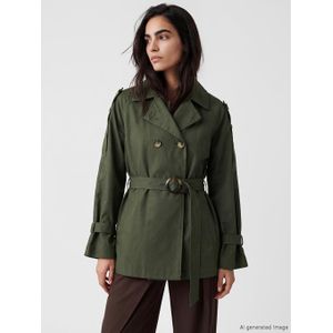 LC Waikiki Double Breasted Belted Women's Trench Coat