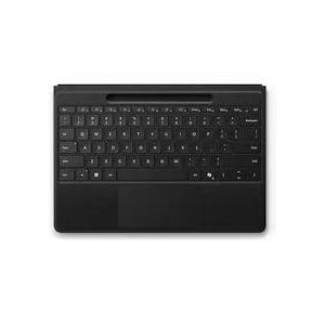 Microsoft لوحة مفاتيح Surface Pro الإصدار الحادي عشر لأجهزة Pro 11 و Pro 10 و Pro 9 و Pro 8 مع مكان لتخزين القلم، لون أسود مع حروف عربية (8XA-00180)