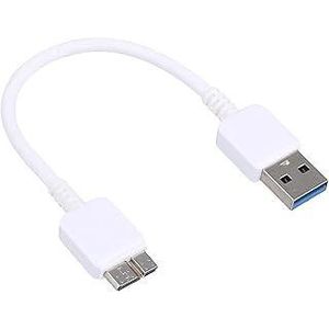 Keendex 1607 external hard disk usb 3.0 cable, 10 cm - white